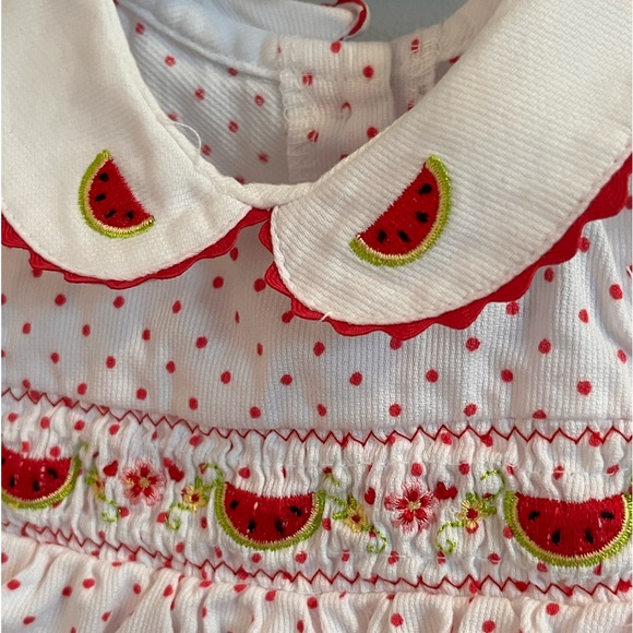 Youngland watermelon sleeveless Dress & Bottoms in Baby Girl Size 3 / 6 months - Picture 5 of 8